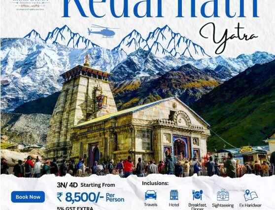 Kedarnath Yatra Package – 3 Nights / 4 Days (Ex Haridwar)